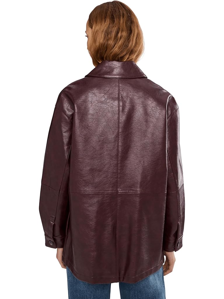 Red Levi's® Faux Leather Blazer