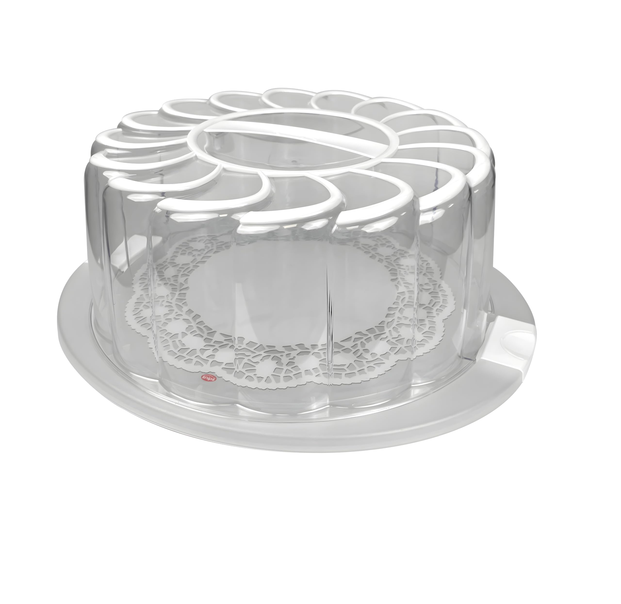 Cloche à Gâteau Snips - Transport Et Conservation Sécurisés - Plateau Décoré - Made In Italy