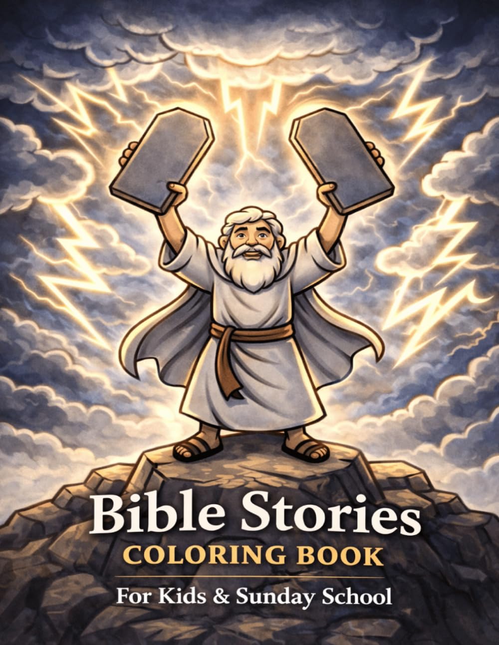 Bible Stories Coloring Book for Kids & Sunday School: By Fairy Tale Finds