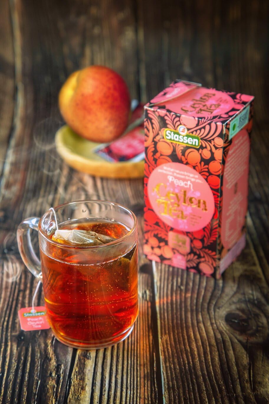 TIB The Infinity Box Pure Ceylon Peach Tea – 25 Tea Bags | Aromatic & Fruity Black Tea | Refreshing & Flavorful | Pack Of 4 - Image 3 thumbnail