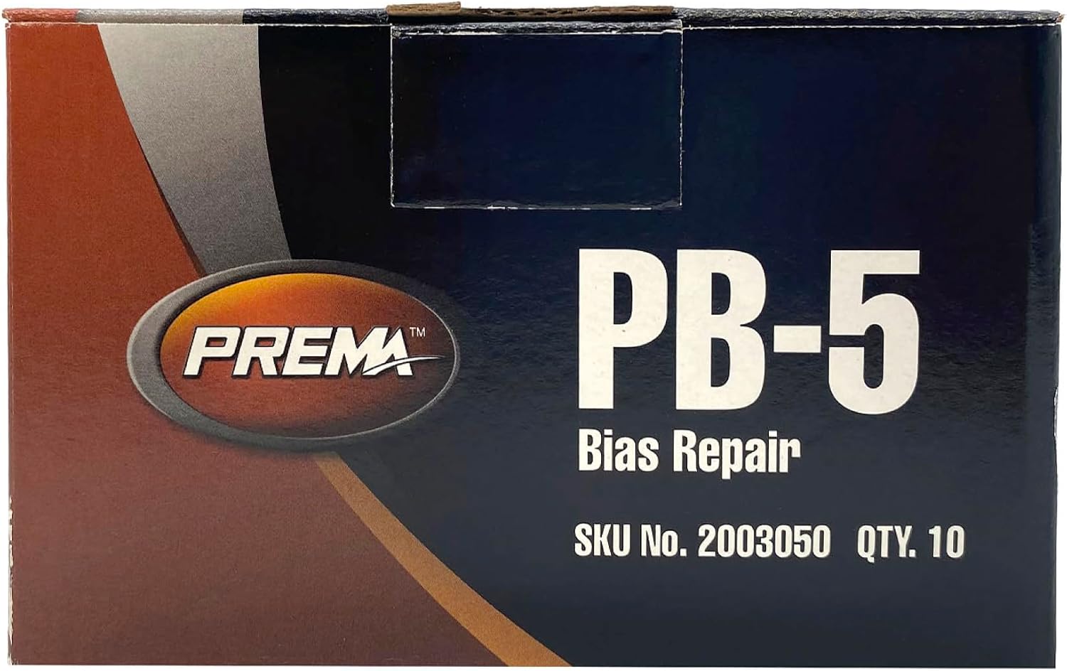 PREMA PB-5 Bias Tire Patch, 10 Units of 4-3/4 inch 4 Ply Vulcanizing Bias Tire Patches for Passenger and Truck Bias Tire Repair