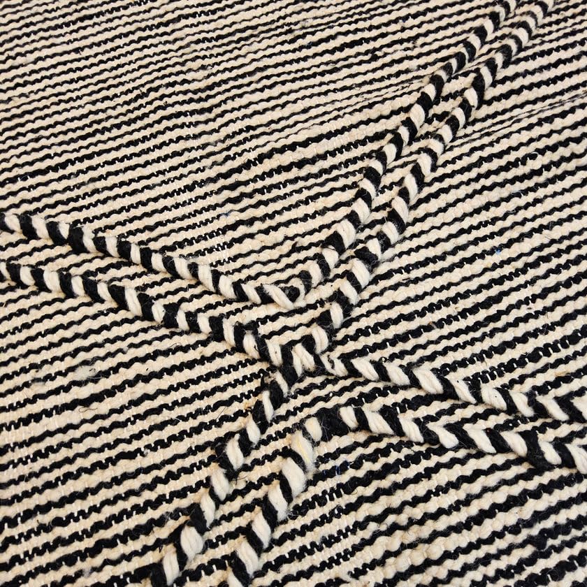 Générique Tifinagh Shop - Tapis Berbère Kilim Zanafi Authentique – 100% Laine - 154 x 103 cm – Pièce Unique Artisanale du Maroc