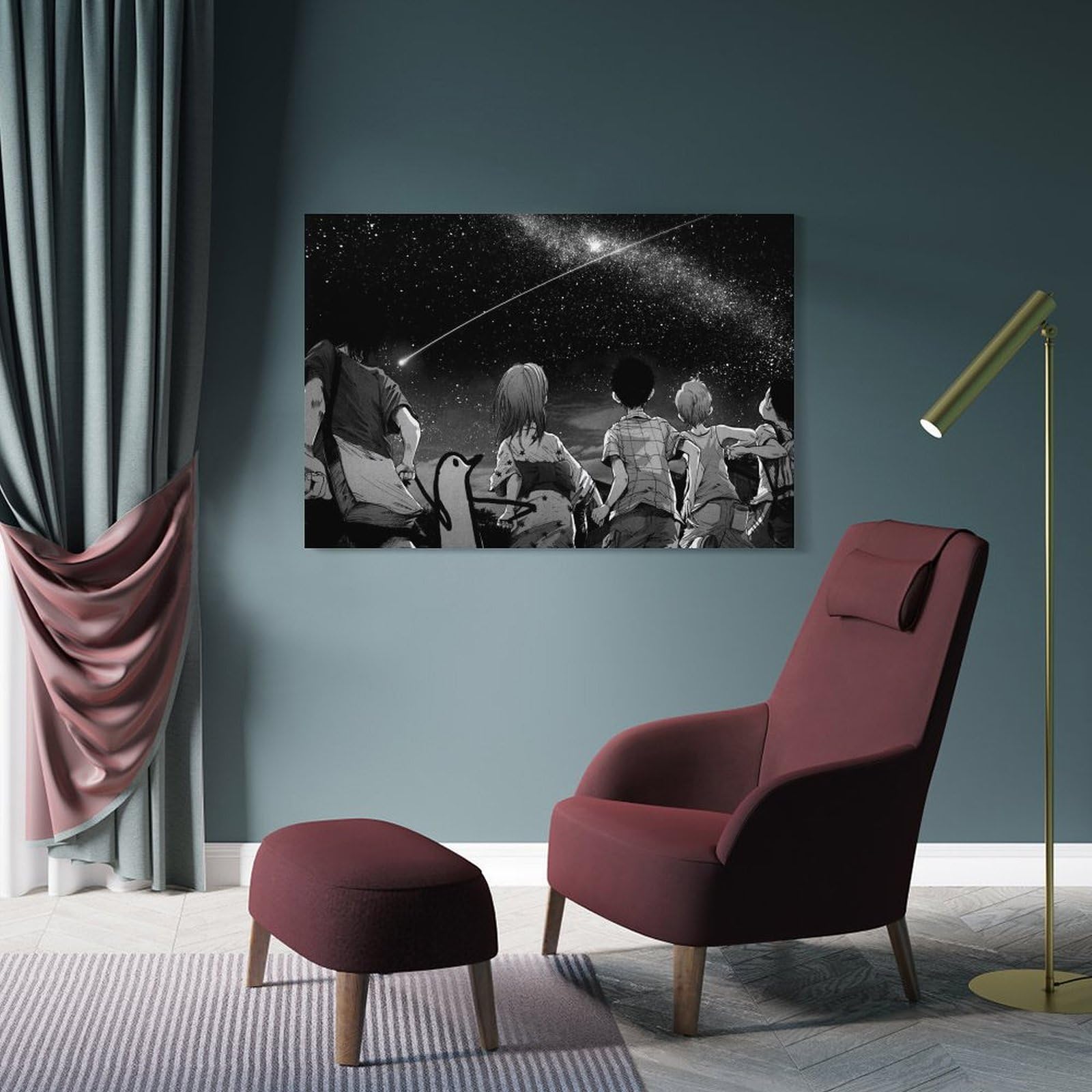 Poster Su Tela A Tema Anime Popolare – Stampa Artistica Da Parete 20x30 Cm Con Cornice, Perfetta Per Camera Da Letto E Soggiorno