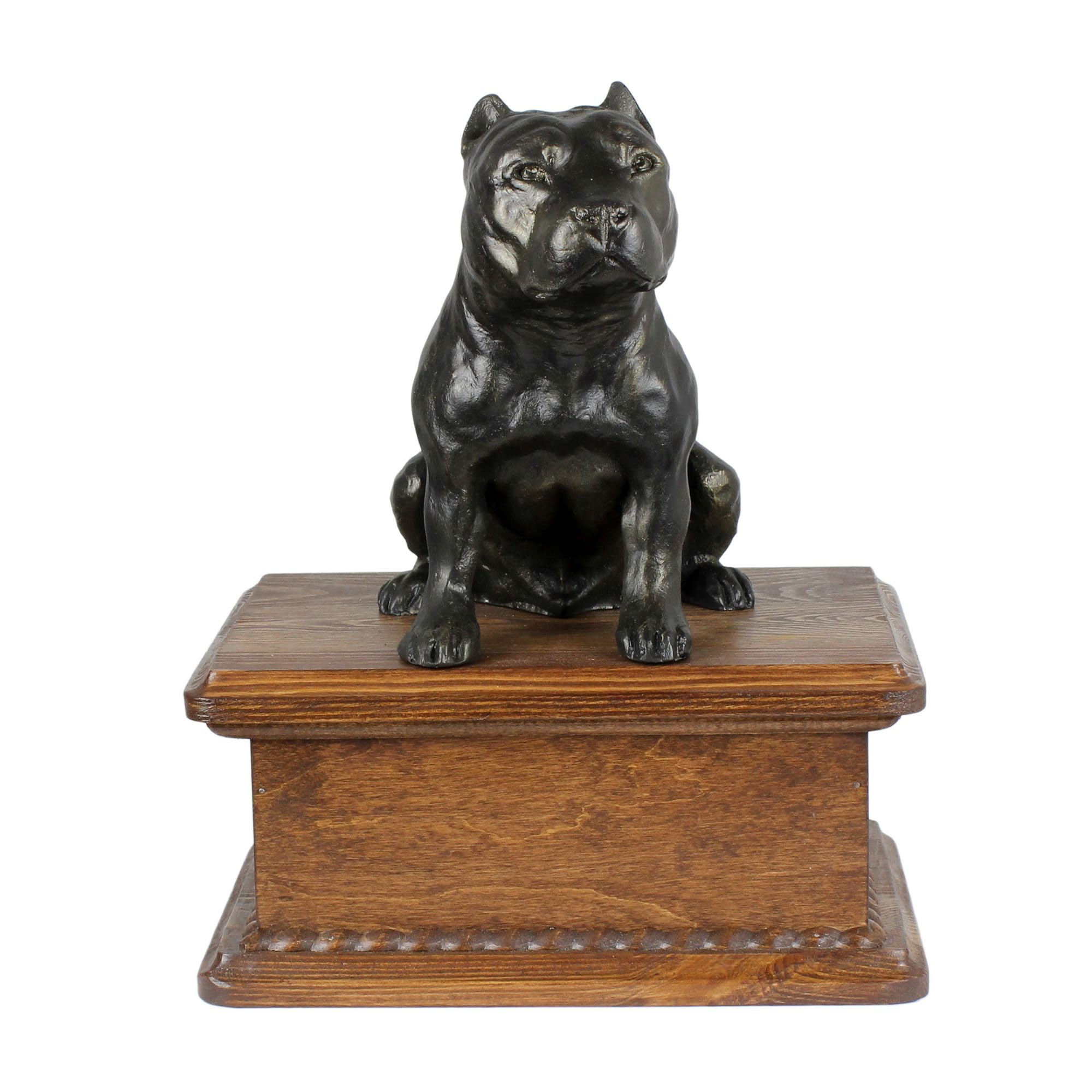 Art-Dog cendres de chien mémorial personnalisé en bronze Amstaff