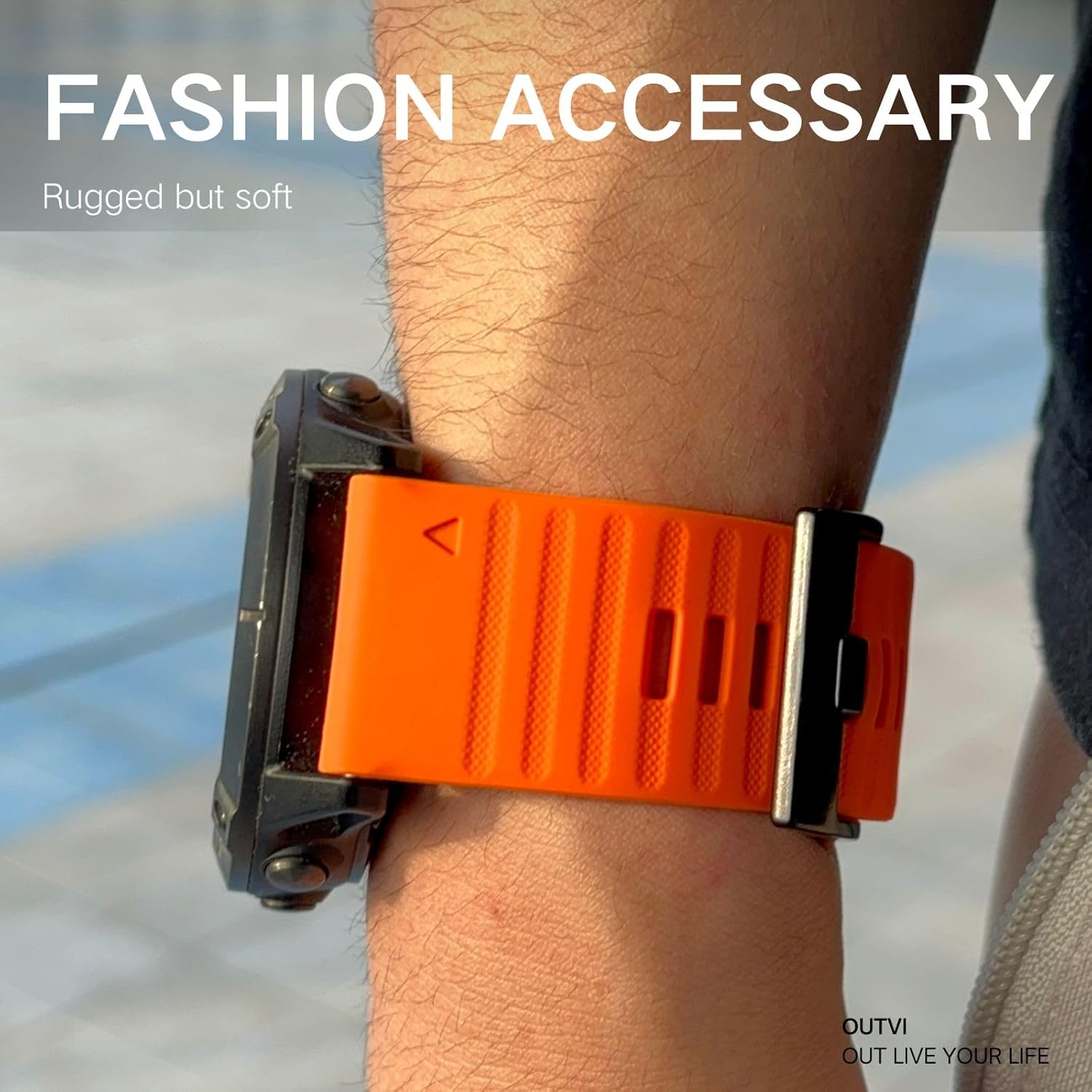 26mm watch band for garmin fenix 7x sapphire solar fenix 6x pro solar fenix 5x 3 hr quick release fit silicone watch strap replacement for garmin epix 2 pro sapphire 51mm Descent MK1/MK2/MK2i