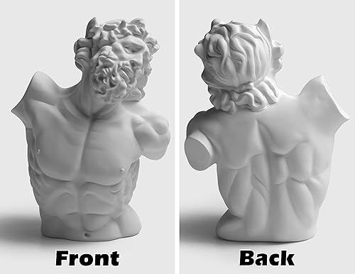 Miniatura 6 de Garwor Laocoon - Busto de mitología griega y romana de 5.5 pulgadas, resina para la cabeza, escultura para decoración del hogar