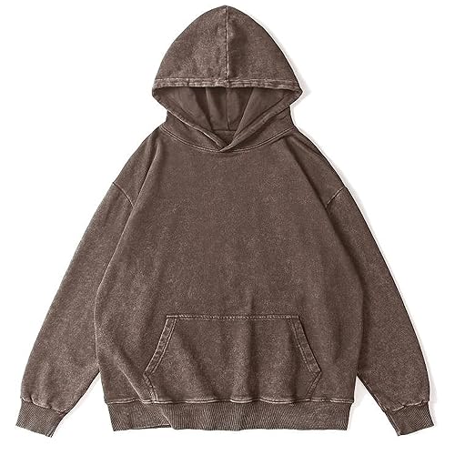 Oversized Vintage Hoodie for Women Cotton Loose Fit Baggy Hooded