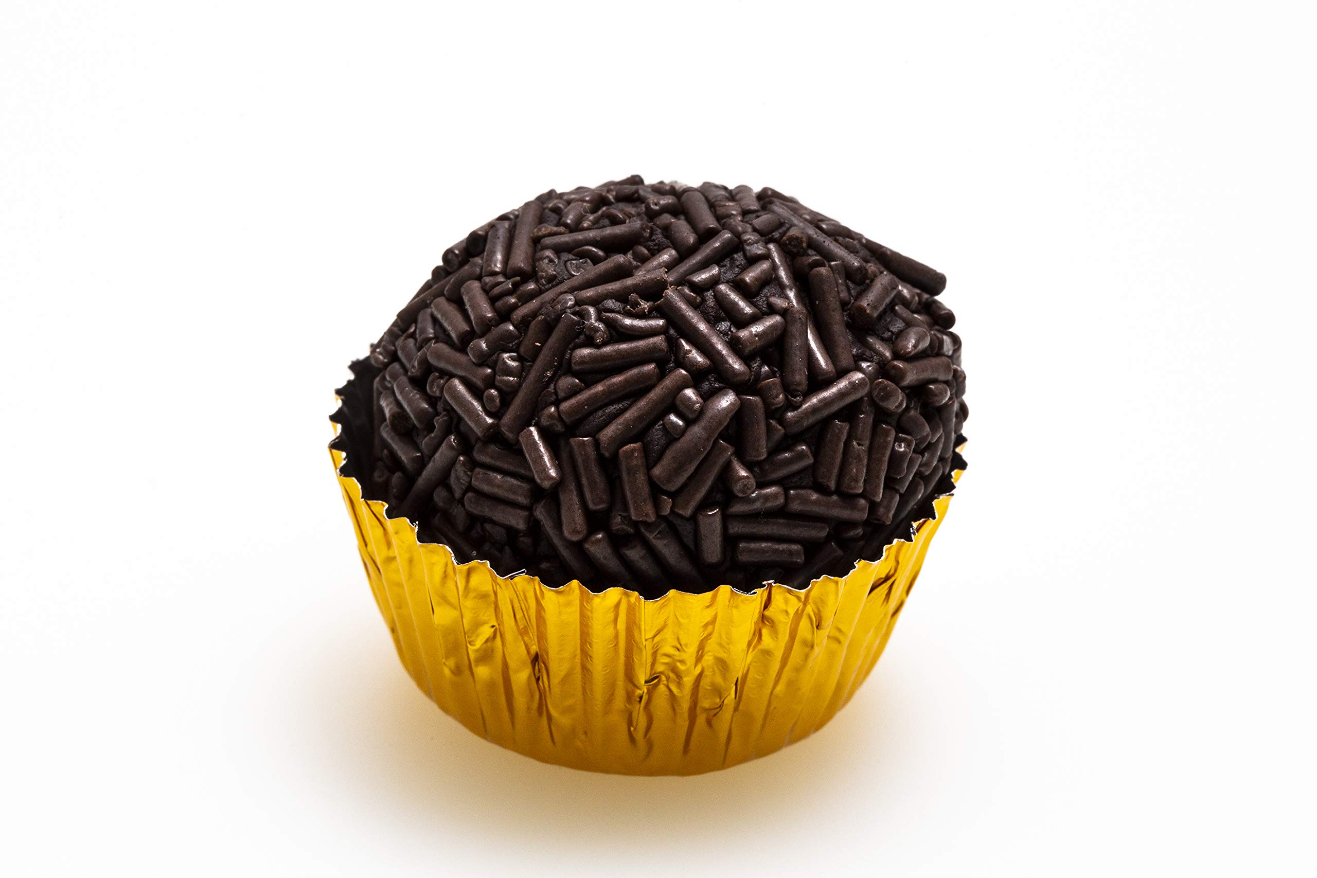 Trufas de Chocolate Negro Artesanas. Mazapanes Barroso. Bolitas de Cacao de Ceilán Recubiertas de Virutas de Chocolate. 35 Unidades. Estuches de 650 gramos.