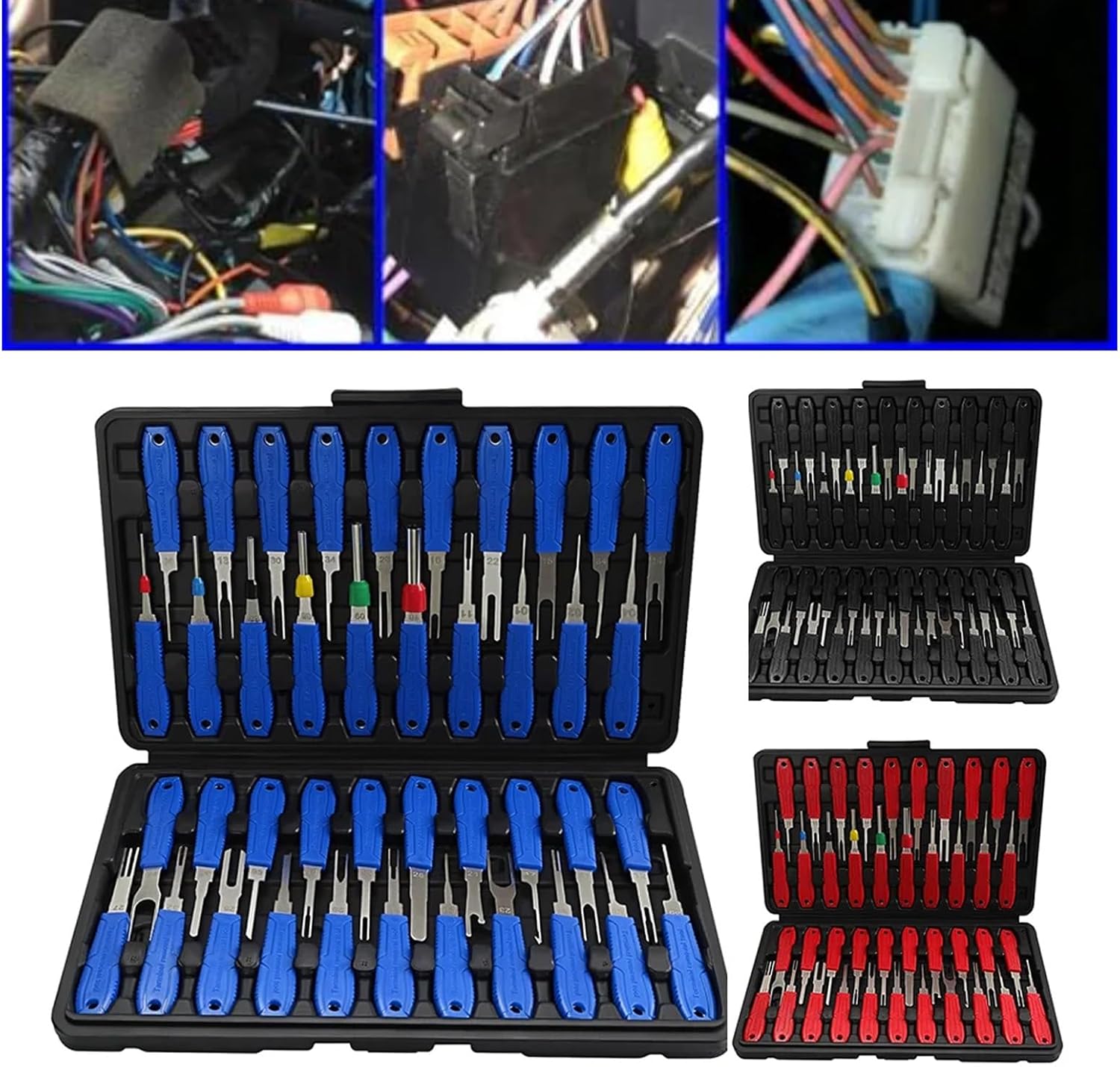 41Pcs Car Electrical Terminals Pin Removal Separator Tool Set for Connector Repair and Maintenance Automotive Connector Removal Tool