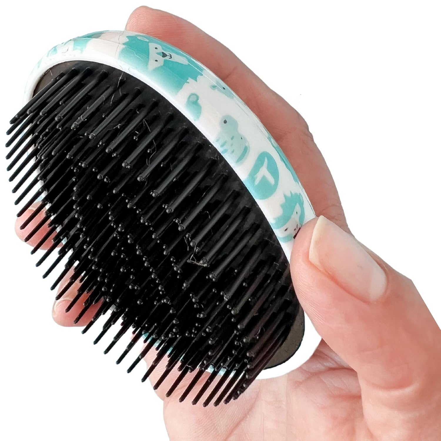 T is for Tame – Detangling Brush for Toddlers & Kids, Mini Detangler Brush Tames Knots W/Out Tears or Tantrums, Perfect Size & Shape for Kids Hands, Developed by Mom of Twins (1 Single Brush)