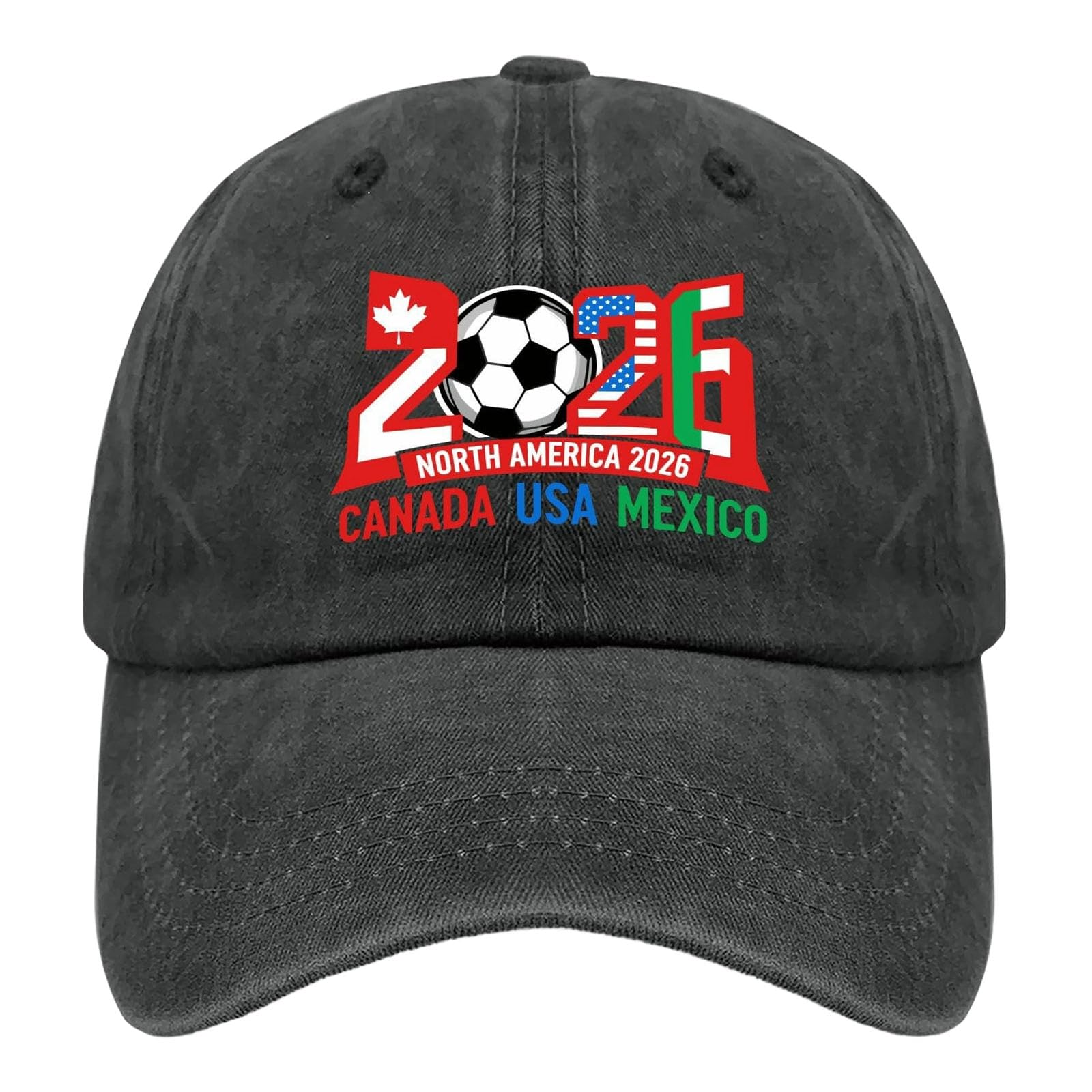 2026 Cup Hat, USA Canada Mexico World Cup Soccer Cap, Host Country Soccer Football Cap, Cotton Baseball Hat for Men Women