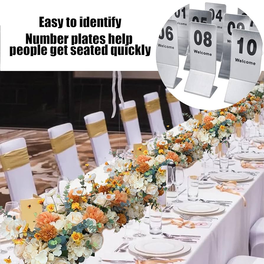 テーブルナンバーでゲスト卓をおしゃれに！簡単＆お手頃なDIY実例