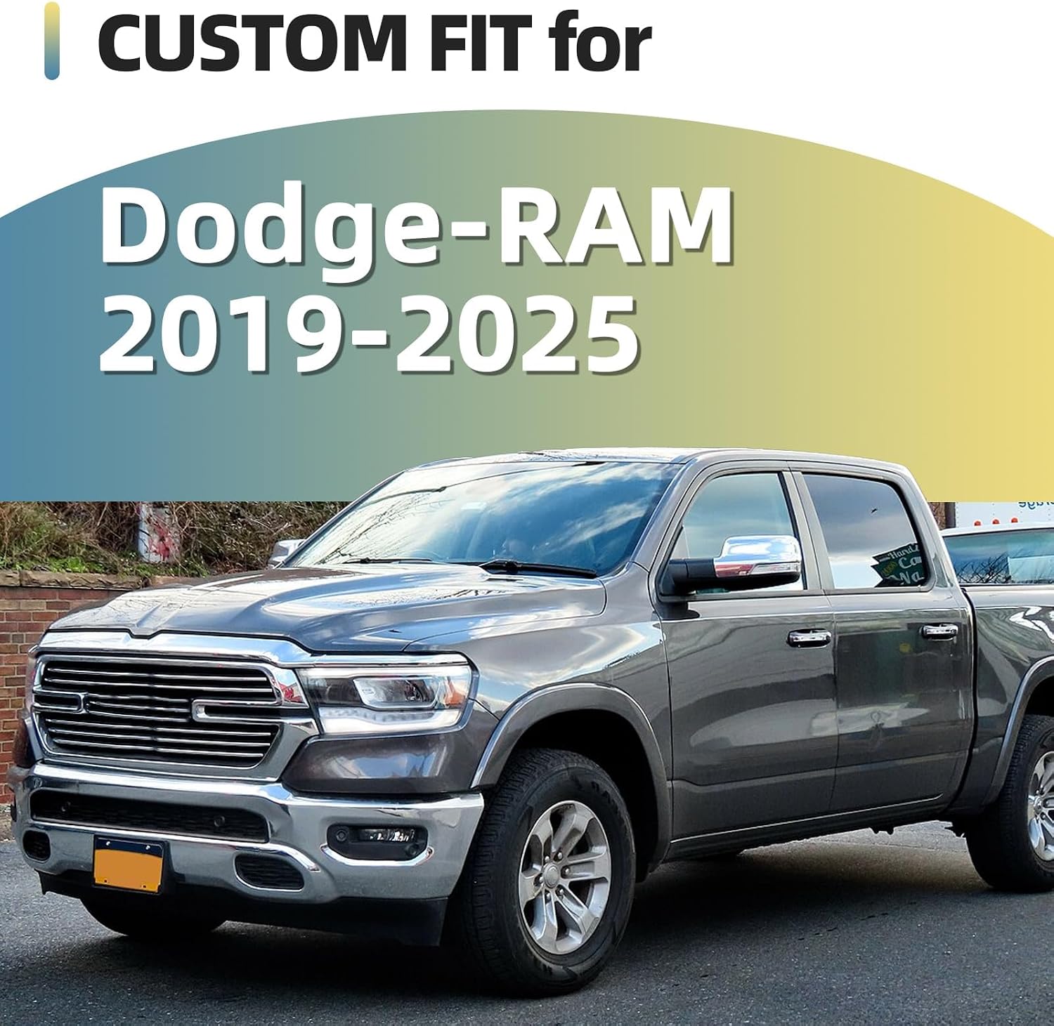 SKYLOTEC Window Pillar Cover Stickers for Dodge Ram 1500 2019-2025