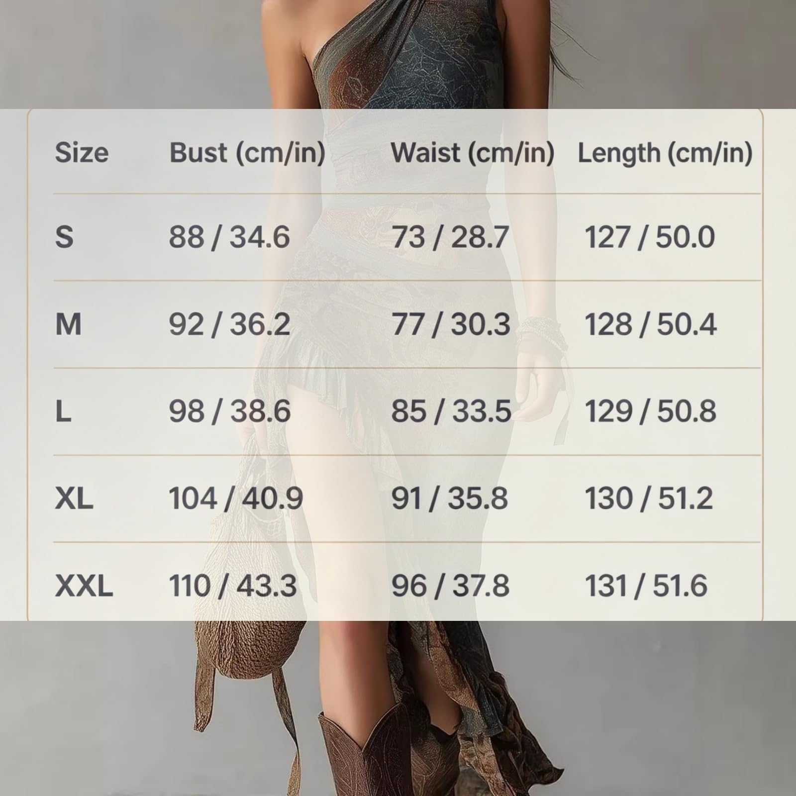 Générique Maxi-Robe Bohème pour Femme à Imprimé Cachemire, Asymétrique, Volants, Fente Haute, Coupe Moulante et sans Manches – Robe Longue d'Été