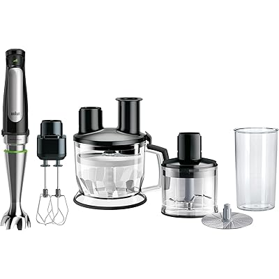 ブラウン ハンドブレンダー マルチクイック7 MQ7085XBG つぶす 混ぜる 泡立てる かき混ぜる きざむ おろす スライス 千切り こねる 時短 離乳食 …
