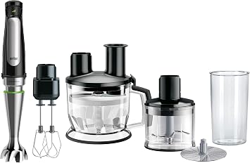 Brown Hand Blender Multi Quick 7 MQ7085XBG MQ7085XBG Grate, Whisk, Stirring, Grate, Slice, Julienne, Knead, Time-Saving, Baby Food, Gift, 400W, 11-in-1, German Design, Easy to Clean