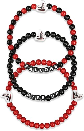 Vista 124 de FOCO NFL unisex-adult NFL Team Logo Officially Licensed 3-Pack Beaded Friendship Bracelets