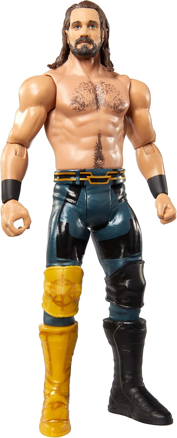 WWE Seth Rollins Basic Series #102 Action Figure in 6-inch Scale with Articulation & Ring Gear
