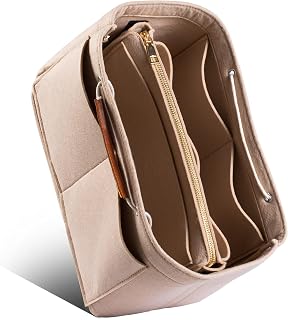 2019 Purse Organizer Handbag Insert Inside bag with Zipper Handle for Speedy Neverful