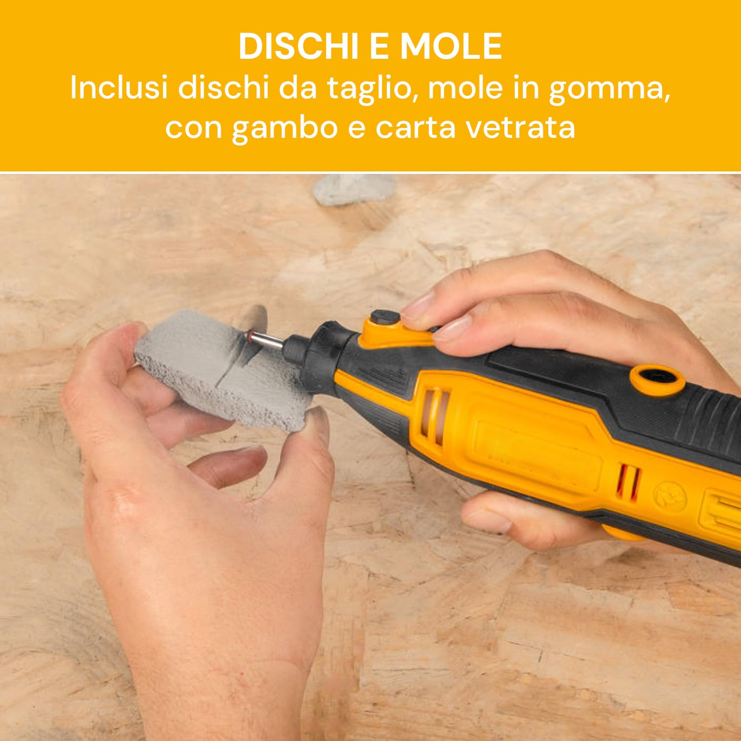 Avilia Set Valigetta con Accessori di Levigatura e Lucidatura per Mini Smerigliatrice - 250 Utensili Multifunzione, Ideali per Professionisti e Hobbisti