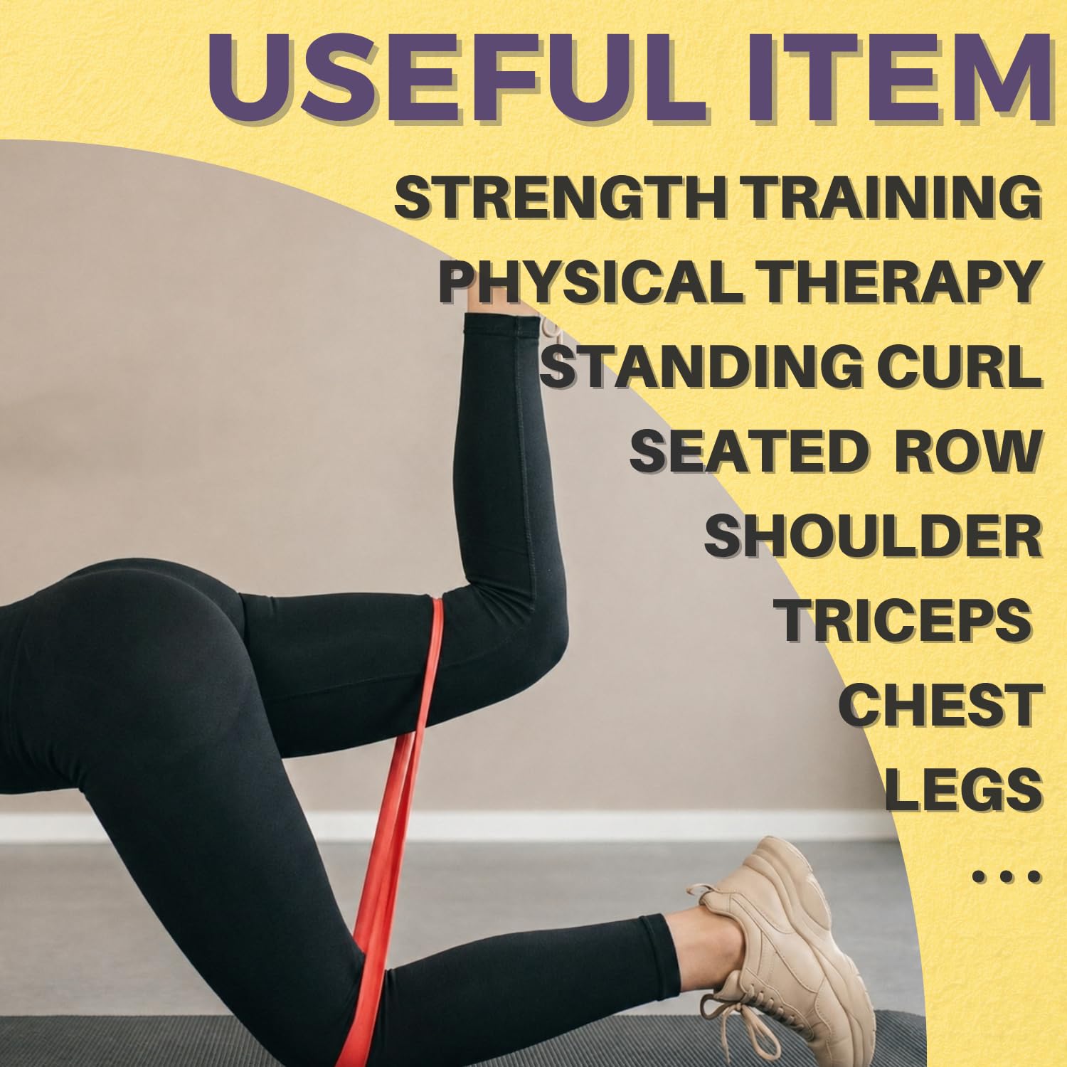 LEZER Opaska oporowa, opaski do podciągania, opaski do ćwiczeń, opaski treningowe, elastyczne taśmy, domowa siłownia, fitness, rozciąganie, fizjoterapia, trening, joga, z instrukcją