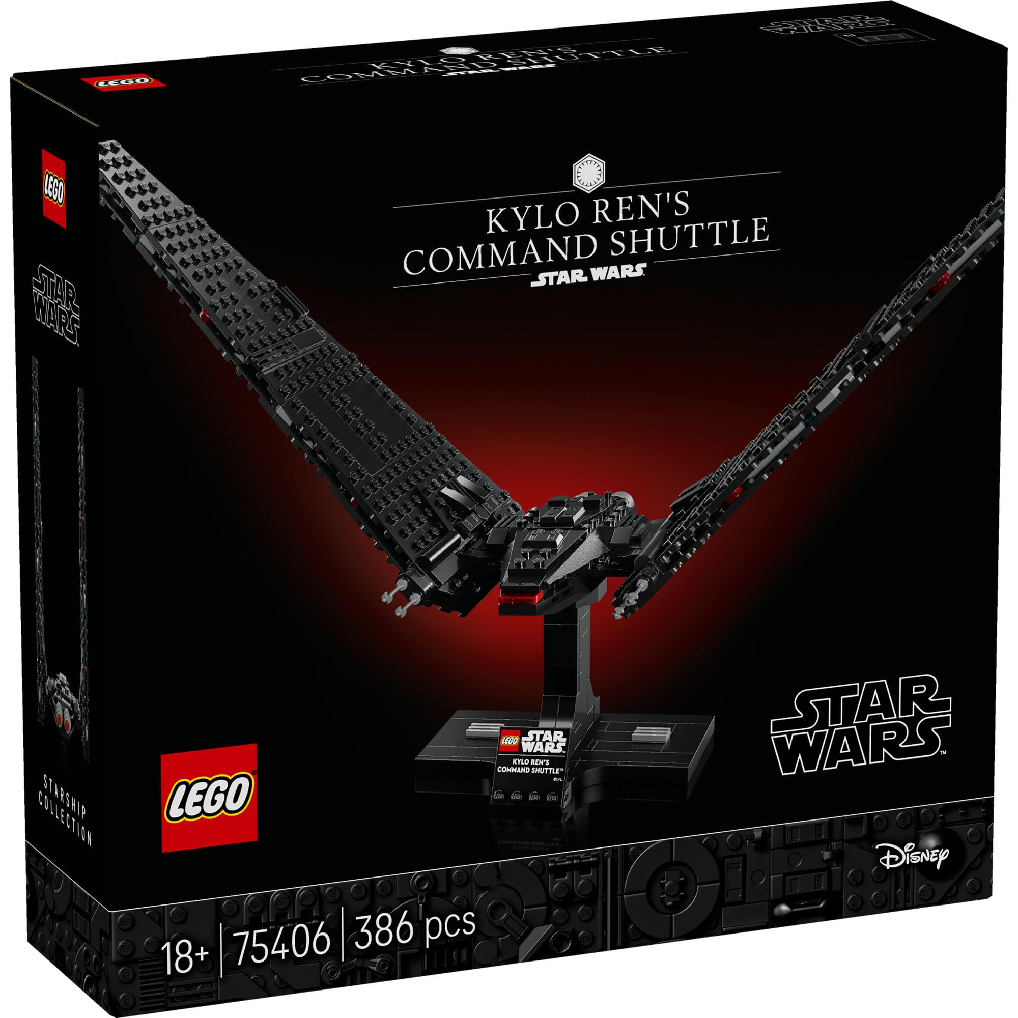 LEGO Star Wars Kylo Ren’s Command Shuttle, Buildable Starship Model Kit 75406 Building Blocks for 18+ Gift 2