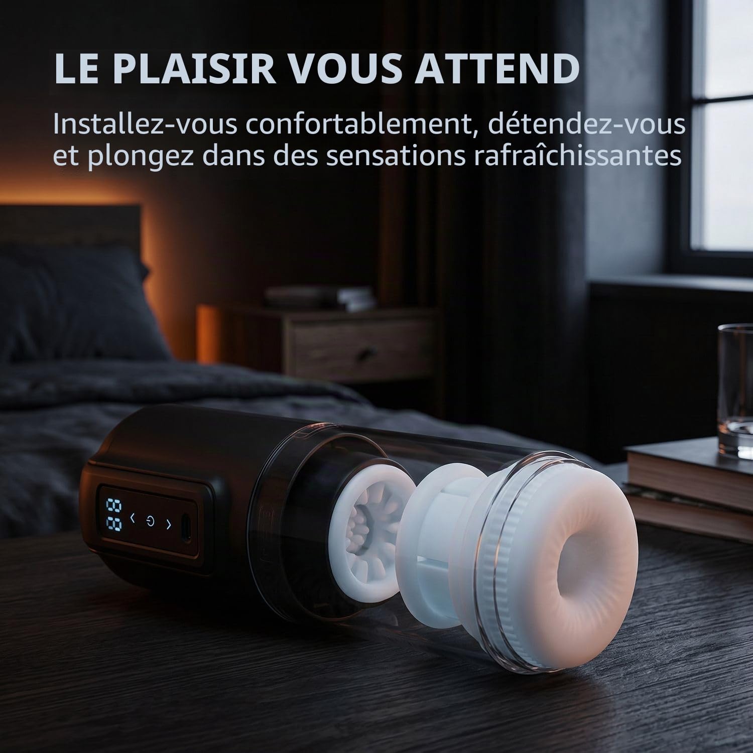 Masturbateur cognant, rotatif et vibrant CX10