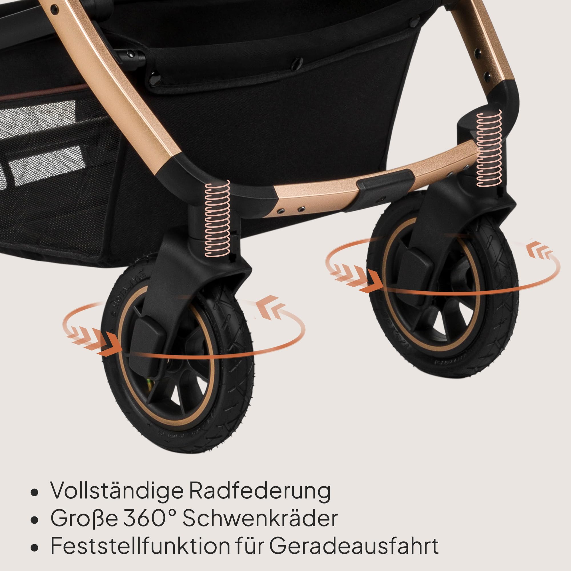 LIONELO Amber Kinderwagen 2 in 1 Kombikinderwagen, Kinderwagen Set | mit sportlichen Sitz und fester Babywanne, Tasche, Moskitonetz, Abdeckung Regenblatt (Grau)
