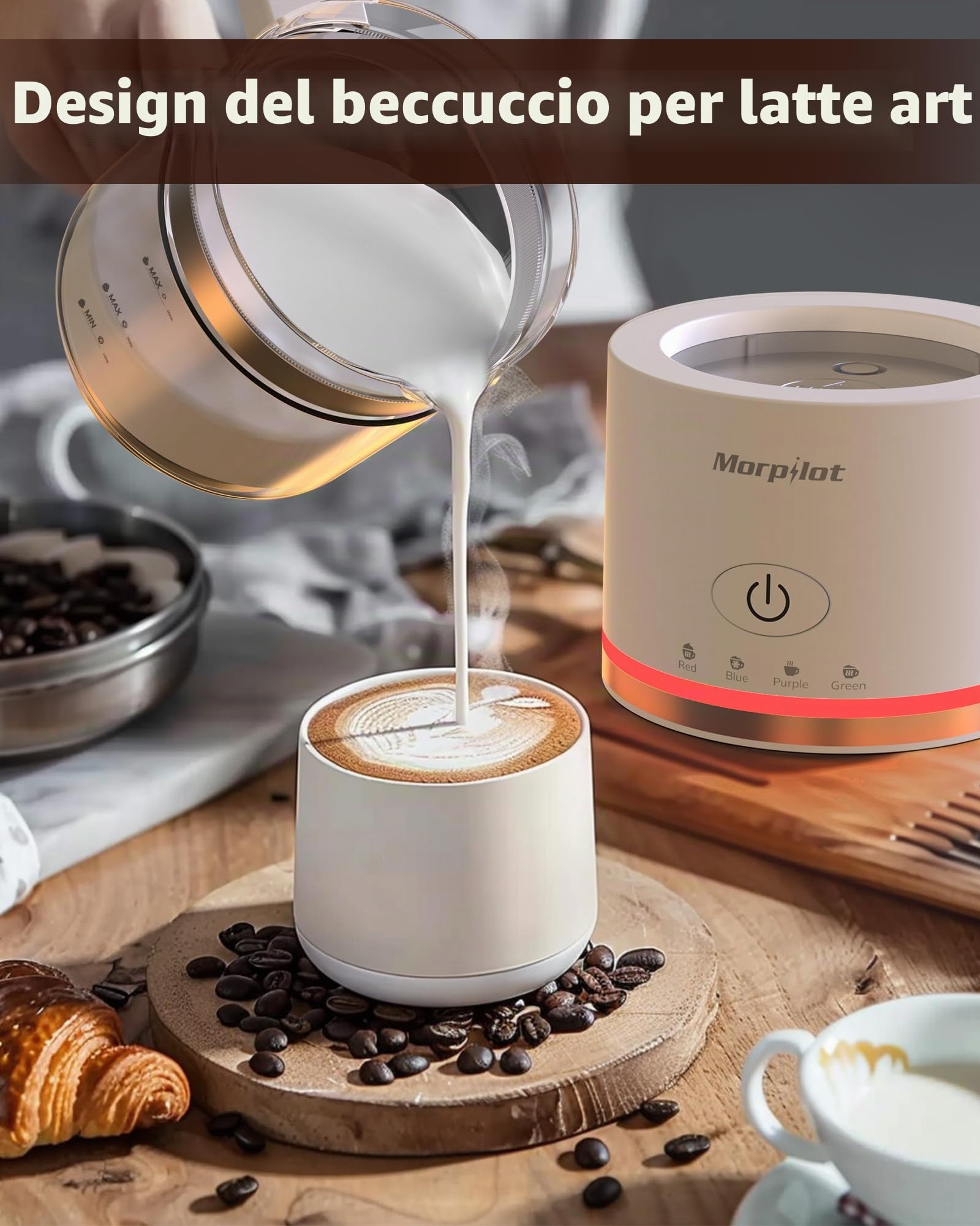Morpilot Montalatte elettrico, 250-500 ml