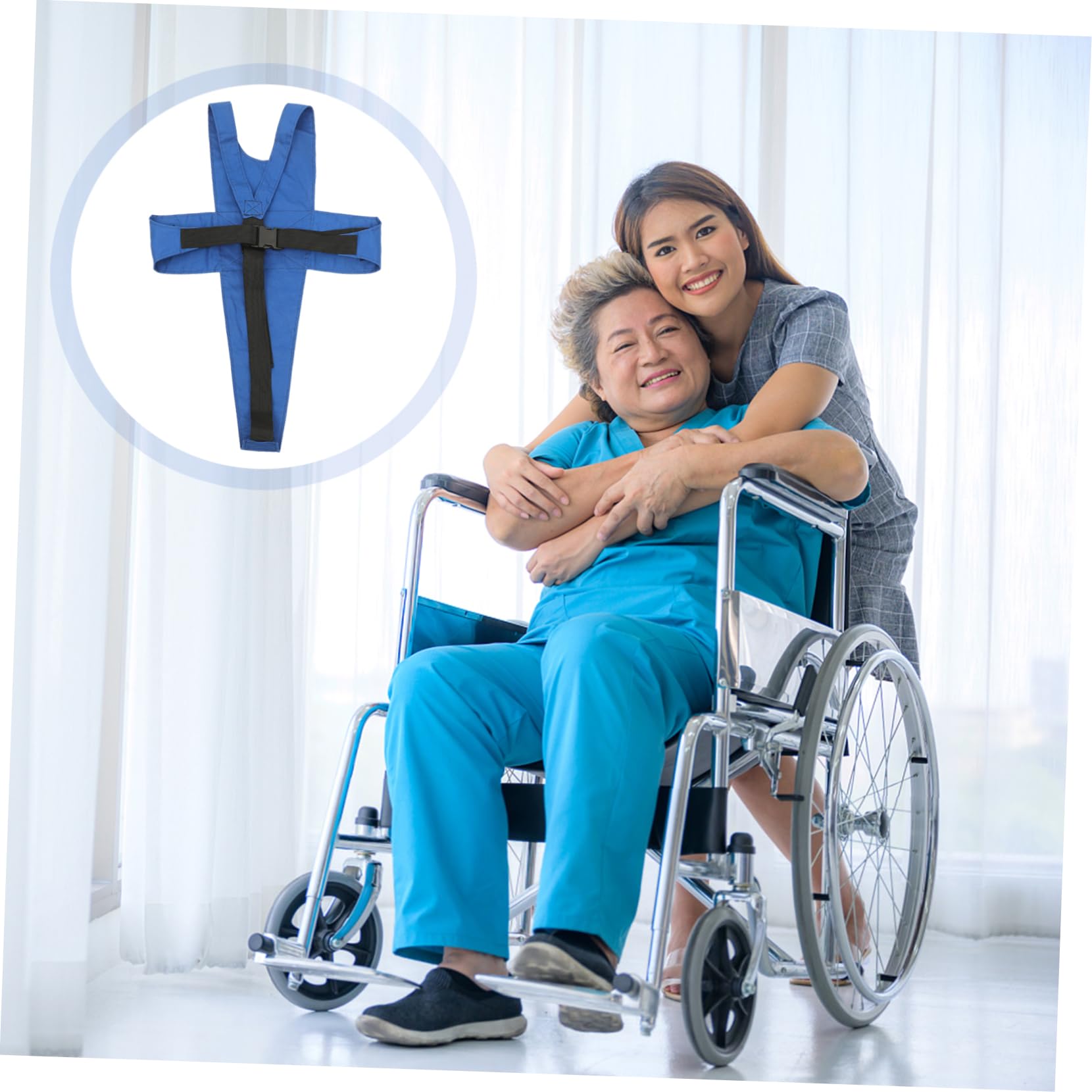 FOMIYES 1pc Adjustable Wheelchair Safety Belt Strap for Elderly Support Prevents Sliding and Accessory for Enhanced Lower Body