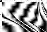 Vista 3 de Spoonflower Tela - Rayas blancas y negras a rayas de rayas impresas en tela Minky Fat Quarter - Coser mantas de bebé edredón forro felpa