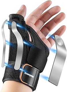 New Upgrade Thumb Brace with Splints for Palm & Wrist Stabilizer 3 Adjustable Straps,Pain Relief for Carpal Tunnel,Arthritis,Sprain,Tendonitis,Left & Right Hand,Adjustable,Breathable(Black, Small, Left)