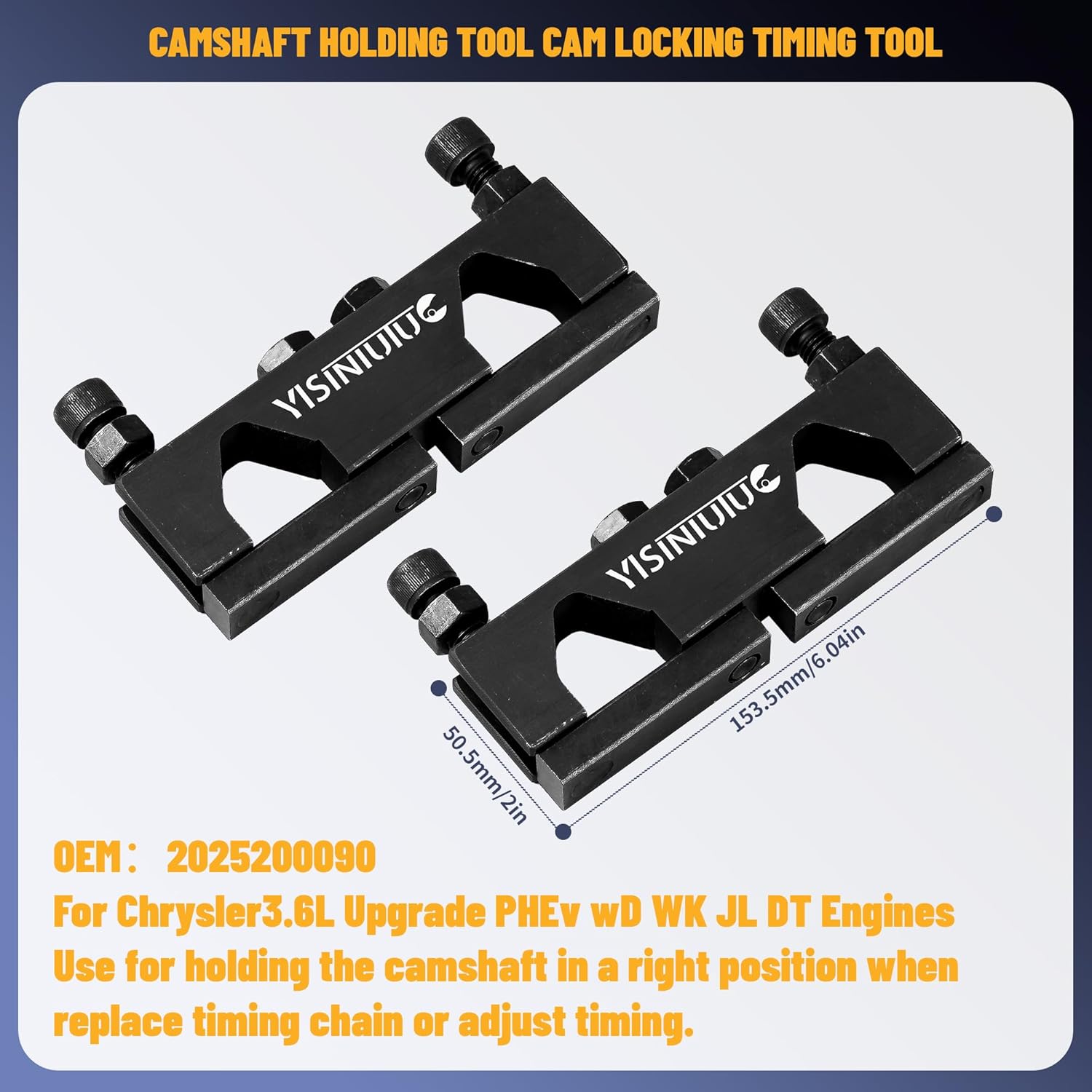 Camshaft Holding Tool Crankshaft Pulley Wrench Compatible with VW Jeep Chrysler Dodge 3.6L Pentastar Engine Replace 10200A 10202 10369 10198A 2025200090 Camshaft Phaser Timing Chain Tool Complete Set