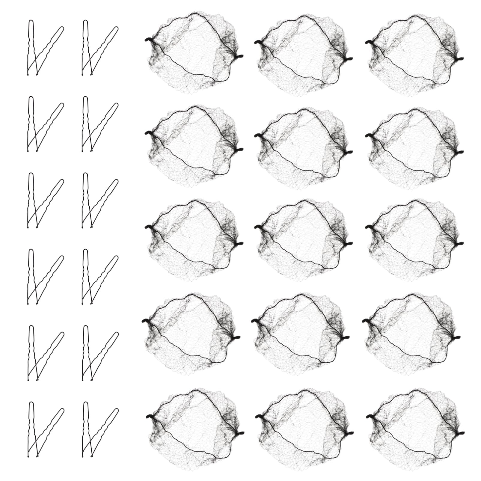 NOLITOY Elastic Hair Net Bag Knitted Hair Net for Buns Breathable Material Perfect for Dancers Events