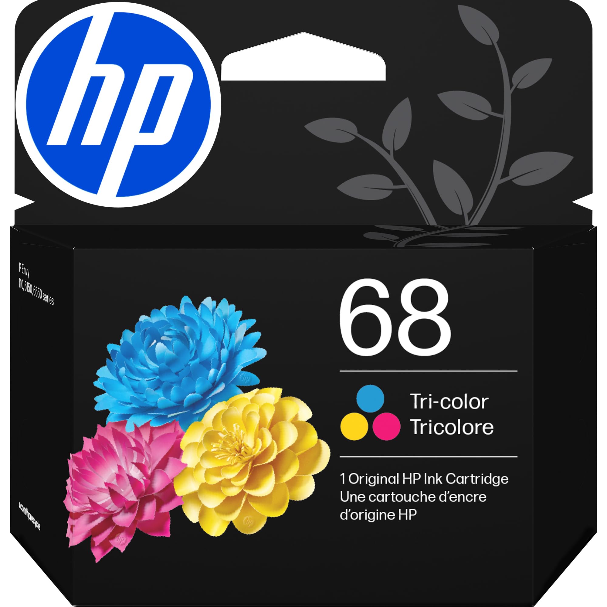 HP 68 Tri-Color Ink Cartridge | Works Envy 6100e, 6500e Series
