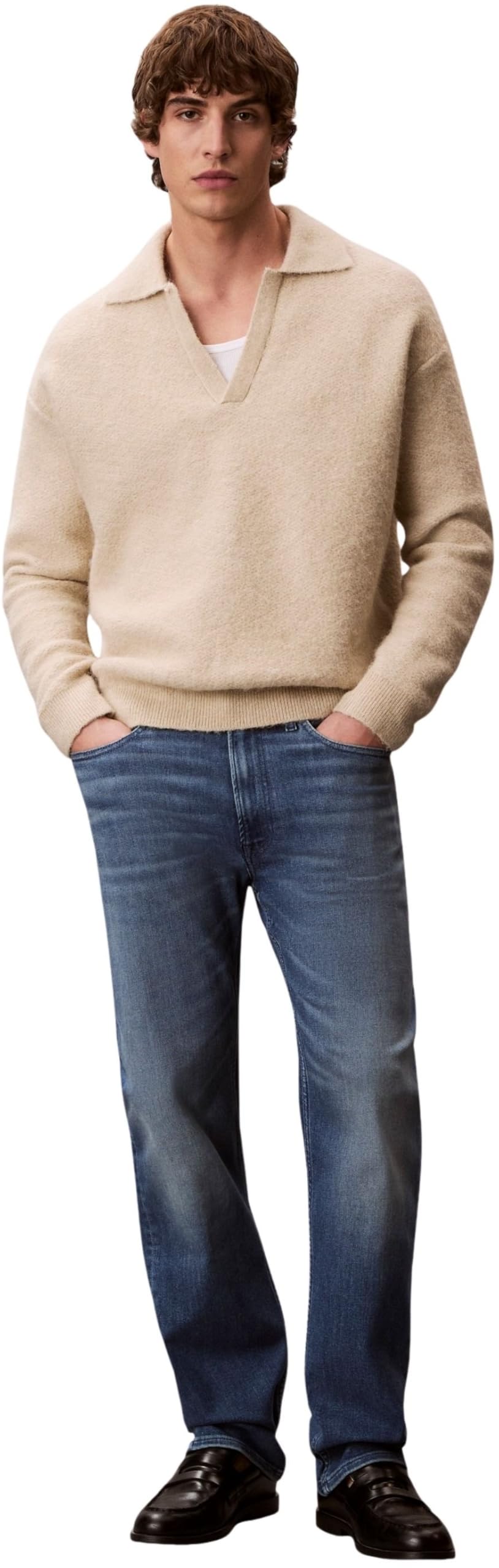 Calvin Klein Standard Straight Embers Jean Lv04re782g - Dżins Mężczyźni