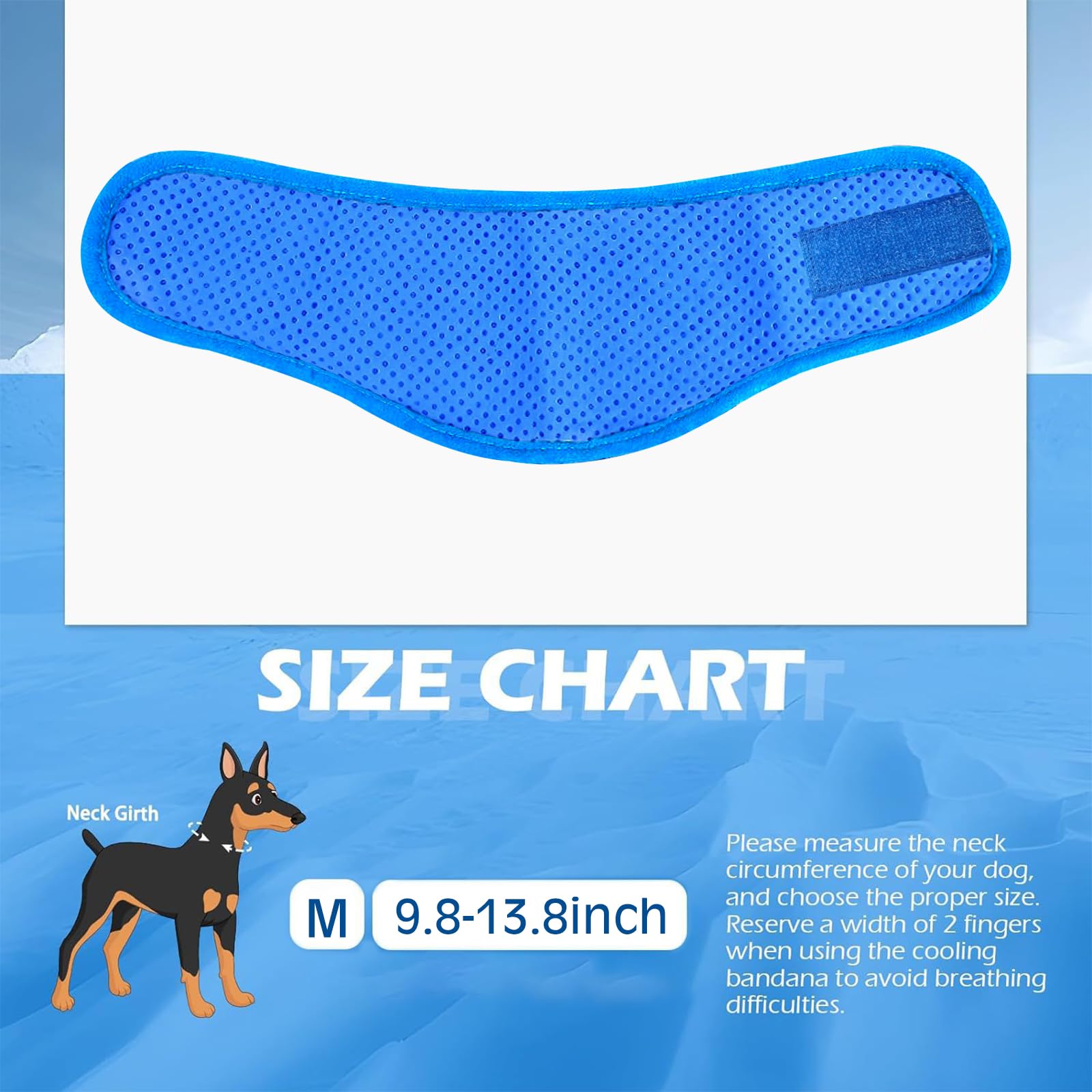 KASESSS Dog Cooling Bandana, Summer Dog Cooling Collar - Image 2