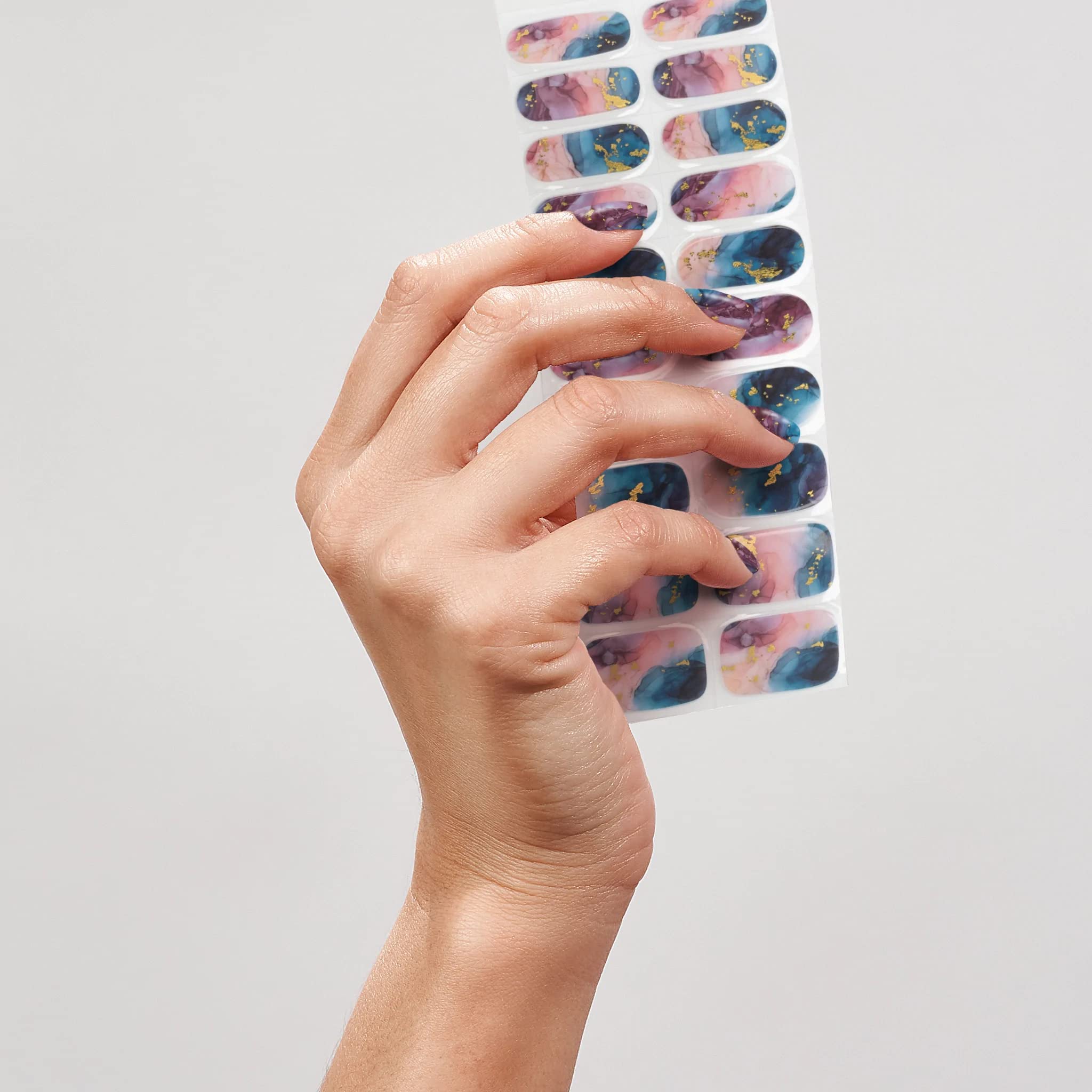 Amazon.com: Jelcie Semi Cured Gel Nail Strips - No-Soak Nail Wraps - at  Home Nail Art Supplies for Gel Nail Lovers - Gel Nail Kit Includes 20 Gel  Nail Stickers, 1 Prep