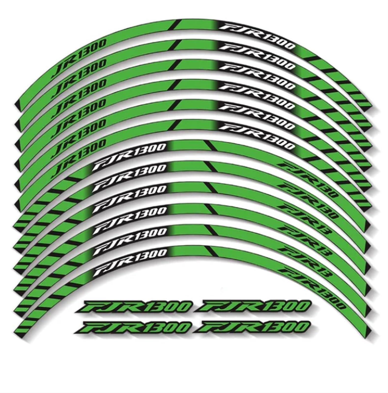 Motorcycle Wheel Stickers Reflective Decals Rims for Yamaha FJR1300 Fjr 1300 Wheel Rim Sticker(Color2)