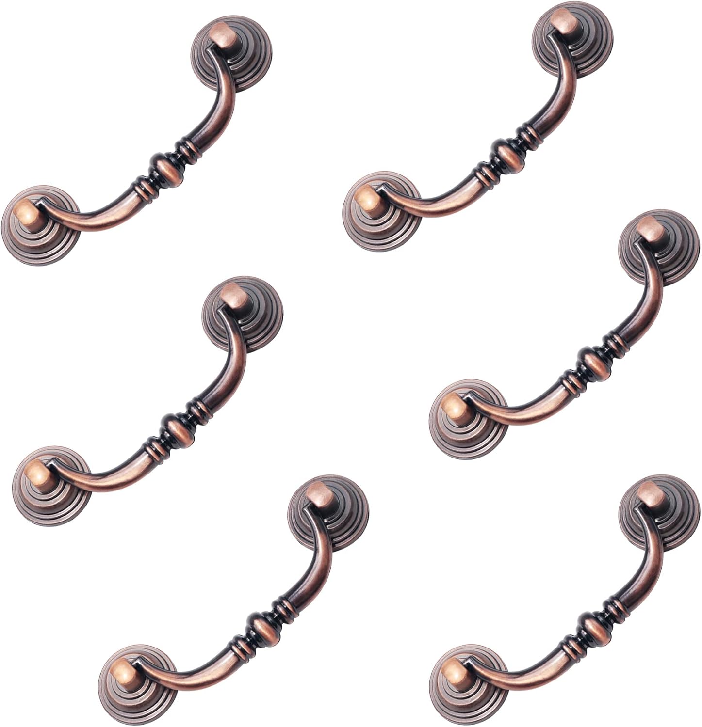 YNEGSDE Dresser Drawer Pulls Handles 3.5 Inch Hole Center Antique