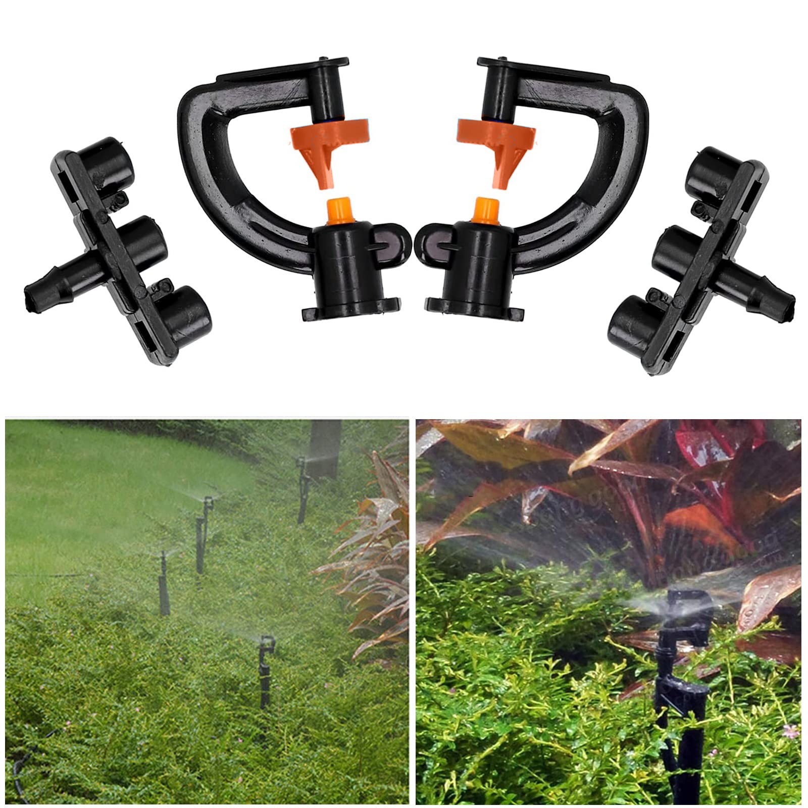 Głowice zraszaczy, dysze do nawadniania ogrodu, zraszacza, obrotowe, załamanie, regulowany system Micro Drip, zaparowywanie, system nawadniania, 30 sztuk