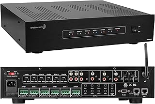Dayton Audio DAX88 8-Source 8-Zone Bridgeable Distributed Audio Matrix Amplifier with Integrated Wi-fi and Mobile App - 75 WPC at 8 Ohms, 180 WPC at 8 Ohms Bridged - 5 Year Warranty