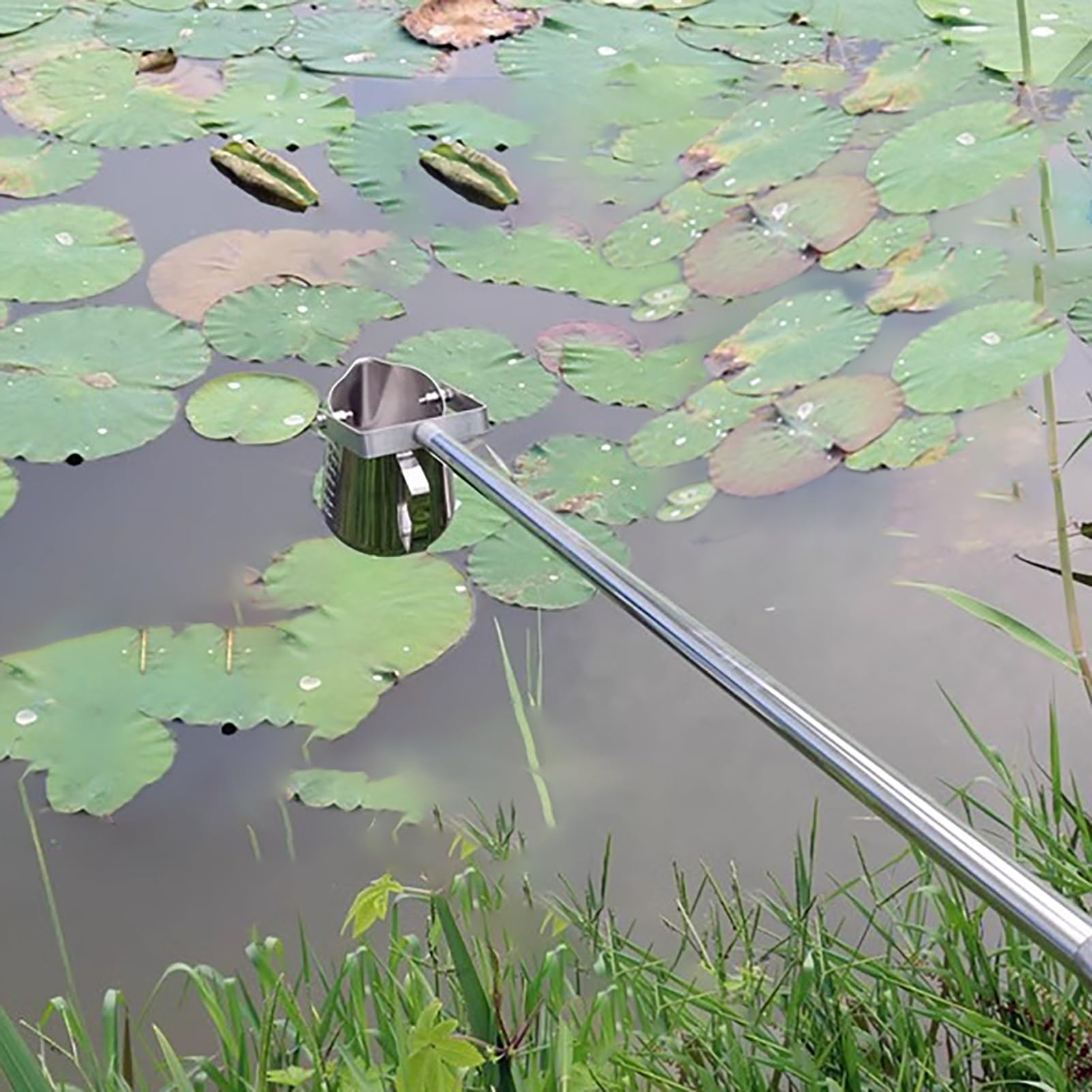 Wasserprobenstab und -löffel aus Edelstahl, 1000 ml Flüssigkeitsprobenbecher, Pendelwerkzeug für Wasserprobenentnahme (1,23–5 m)