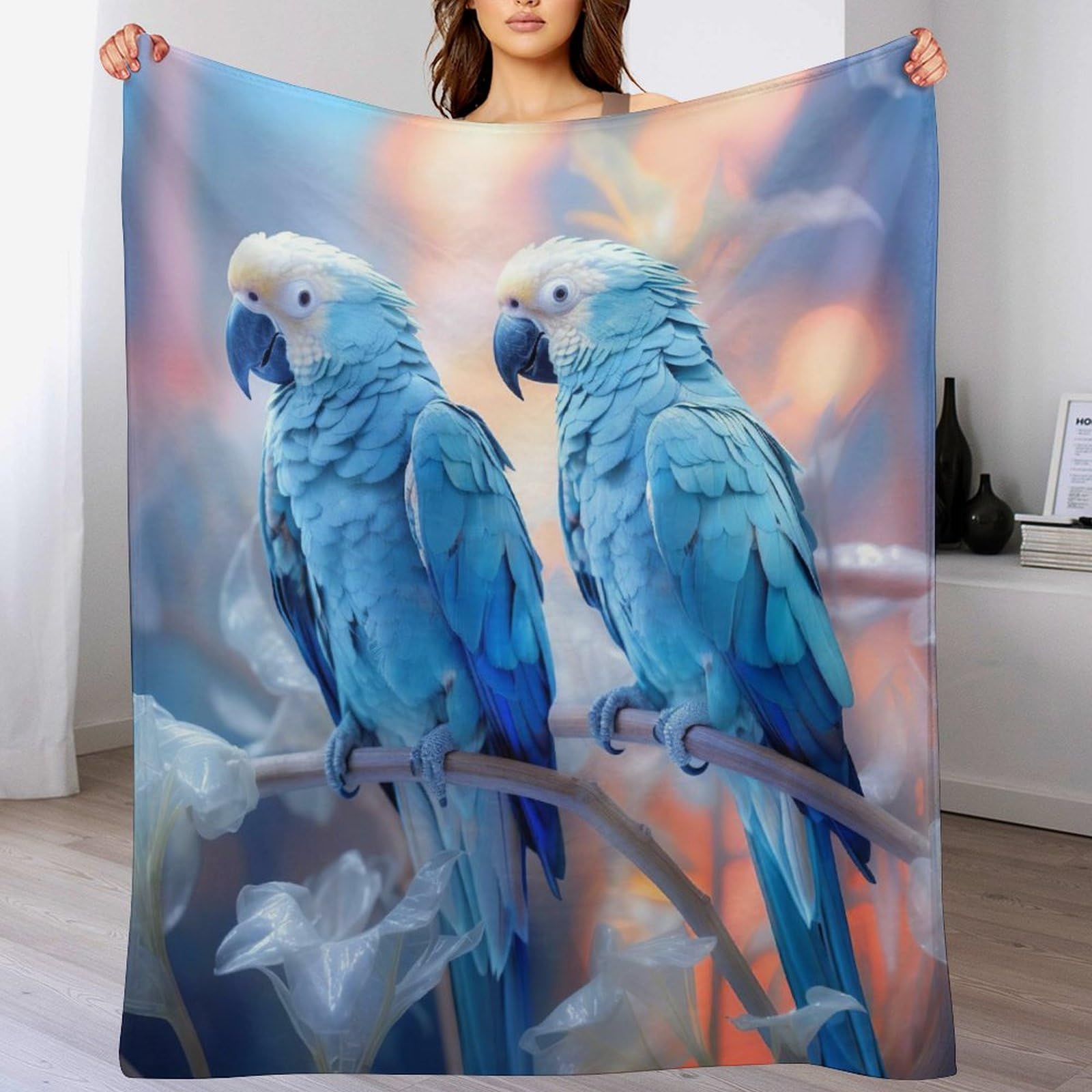 Couvertures de lit perroquet flannel : eliminez le froid sur votre canape