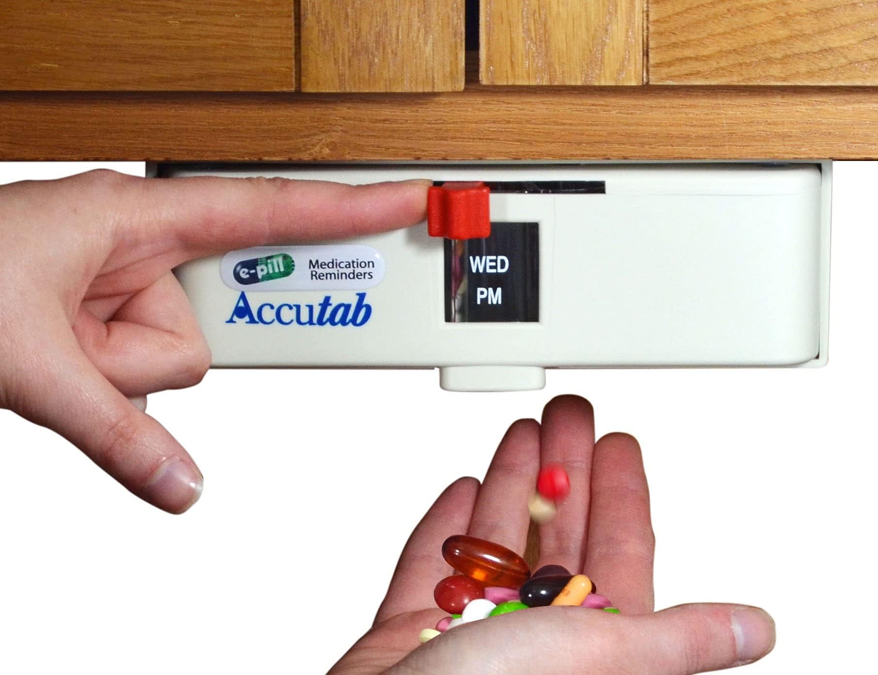 e-Pill Accutab Weekly Pill Dispenser - Large Capacity, 3 Times Daily Pill Organizer