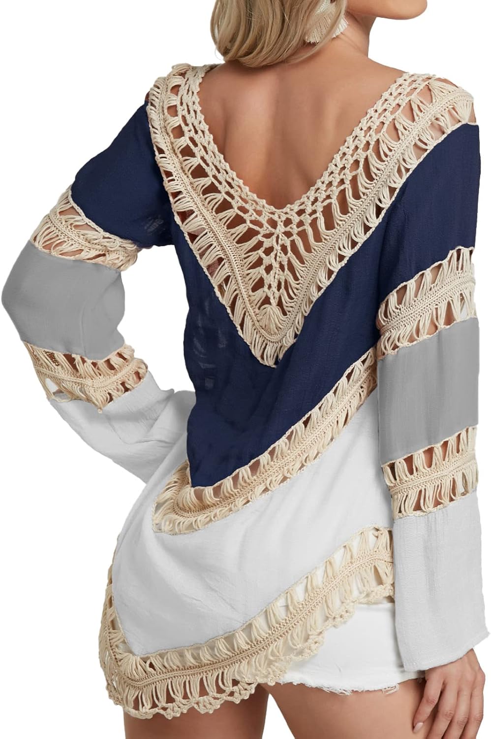 Boho Crochet Tunic Top