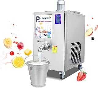 Kolice Commercial Automatic Pasteurizer with Refrigeration Function, Blending Mixing Function, Automatic Pasteurization Machine for Milk, Juice, Beer, Ice Cream Mix-36L BIG cylinder (220V, 60Hz)
