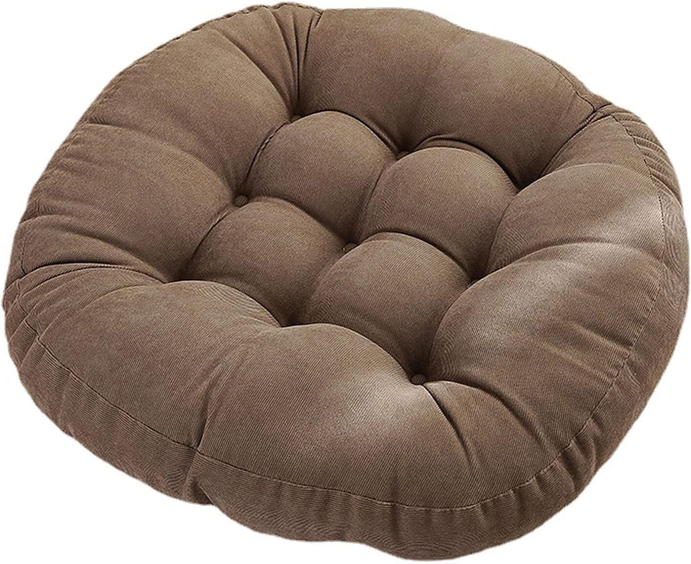 uyeoco Comfort Seat Cushion-Chair Pad round-42X42CM/55X55CM Floor Pillow Cushion Pad Mats for Office Car Outdoor Sofa Balcony Patio Dining Room(T2,55x55cm)