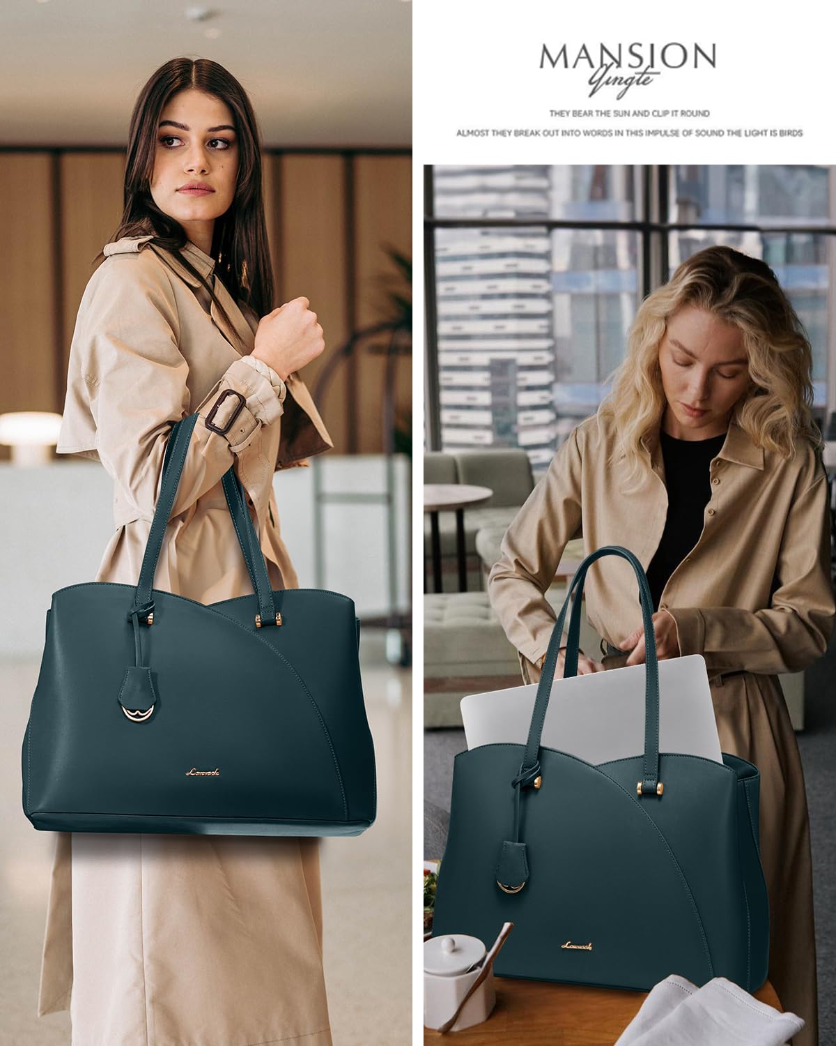 LOVEVOOK Sac Cabas Femme, Grand Sac 0rdinateur Sac a Main pour Les Cours Lycee, Sac Fourre Tout Sacoche de ravail University