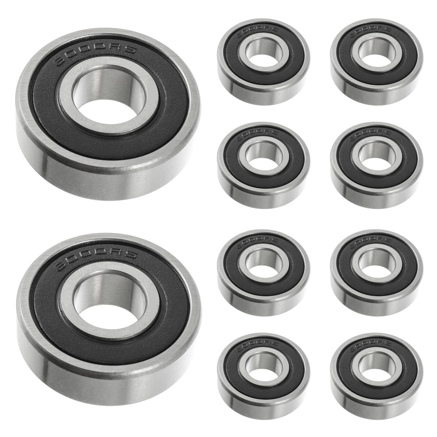 Cuscinetti A Sfera 6000 2RS - 10x26x8mm, Acciaio, Doppia Schermatura, 10 Pezzi - Foto 10